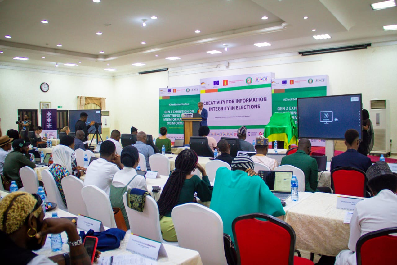 Inclusion-focused organisations and voices representing persons with disabilities were among stakeholders engaging with young digital creators at the “#CheckBeforeYouPost: Gen Z Voices Against Disinformation” exhibition in Abuja,