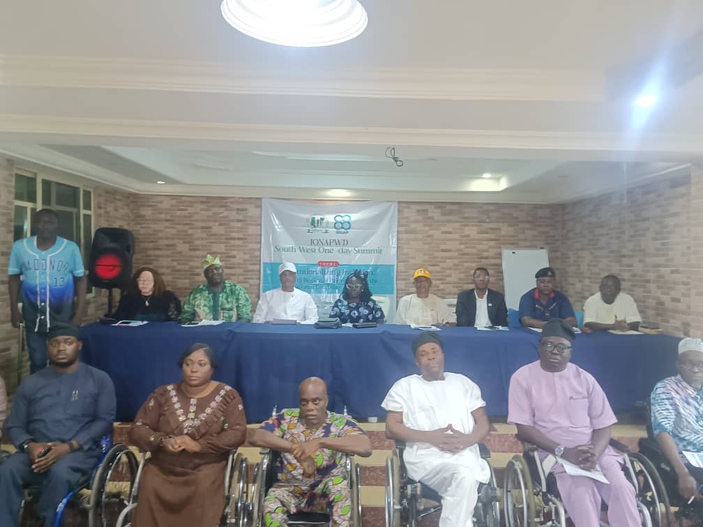 JONAPWD South-West Summit: PWDs Demand Disability Law Implementation, National Policy Ahead Of 2027 Persons with disabilities across the South-West